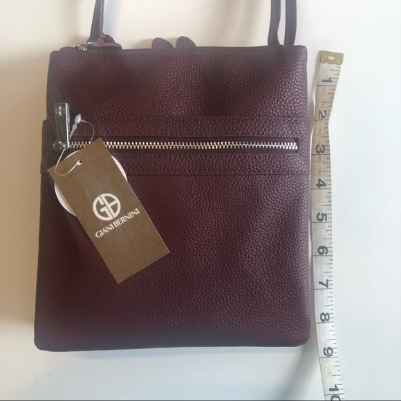 Giani Bernini Wine Deep Purple Softy Core Crossbody Bag, NWT! - Picture 8 of 10